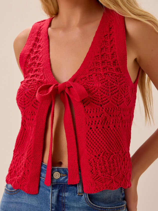 Tyra Crochet Vest Detail 2 - AS Kids