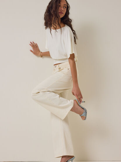 Mina Boatneck Fitted Top - AS Kids
