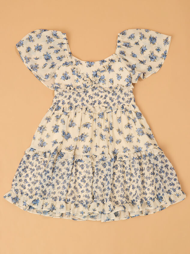 Posey Floral Dress and Denim Vest Detail 3 - AS Kids