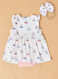 Bubble Sailboat Ruffle Bodysuit Dress - ALTAR'D STATE KIDS