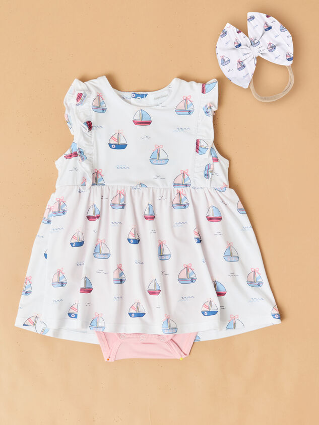 Bubble Sailboat Ruffle Bodysuit Dress - ALTAR'D STATE KIDS