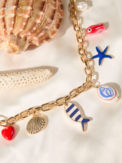 Costal Charm Dangle Necklace - ALTAR'D STATE KIDS