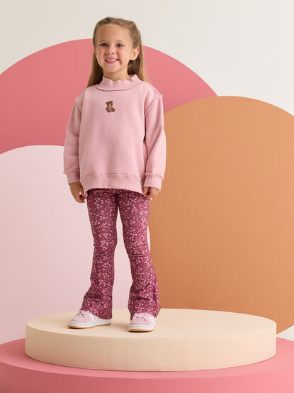 Teddy Love Mockneck Sweatshirt - AS Kids