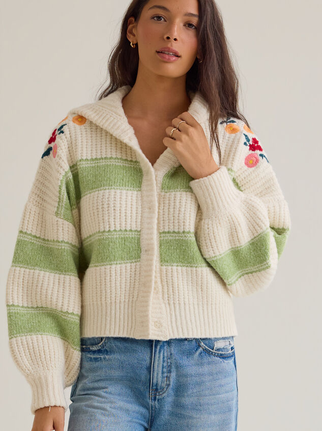 Lilyana Embroidered Hoodie Sweater Detail 3 - AS Kids