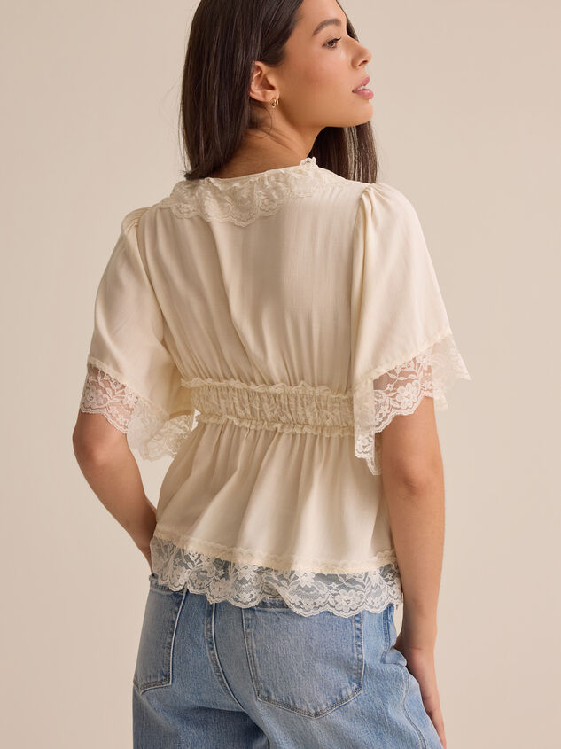 Evanelle Lace Babydoll Top Detail 5 - AS Kids