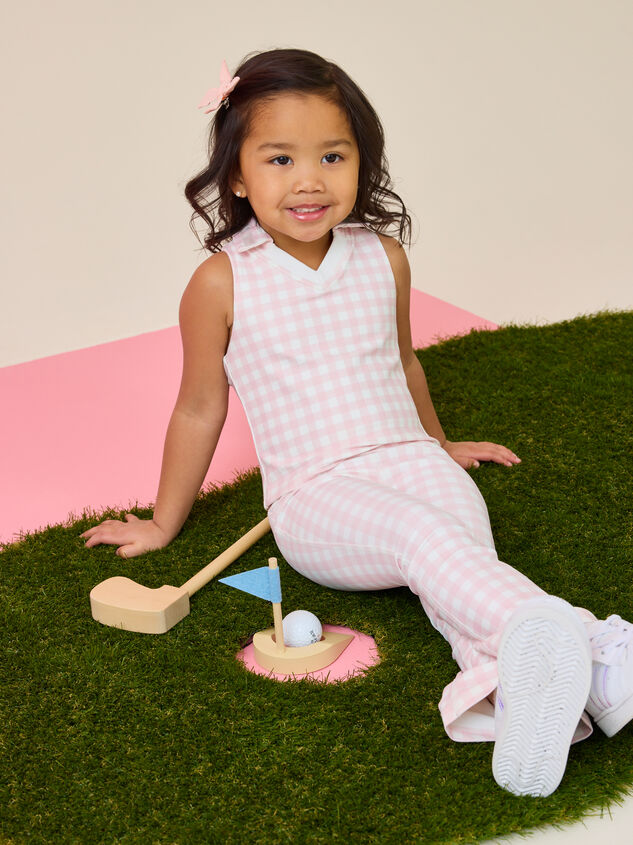 Lena Gingham Polo Tank - ALTAR'D STATE KIDS