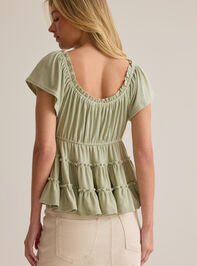 Jilliann Tiered Babydoll Top Detail 4 - AS Kids