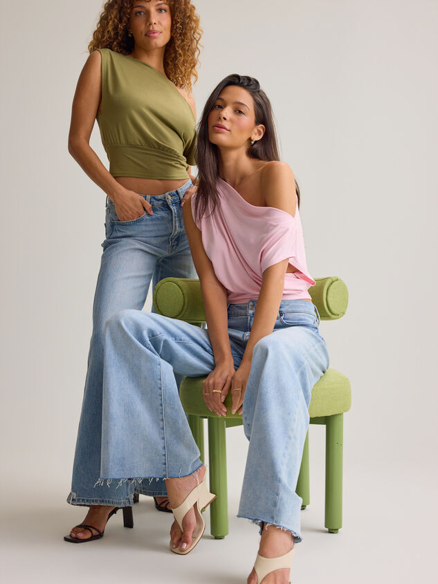 Senna Asymmetrical Neck Top Detail 7 - AS Kids