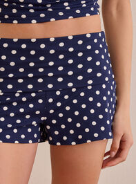 Fast Lane Polka Dot Foldover Shorts Detail 2 - ALTAR'D STATE KIDS