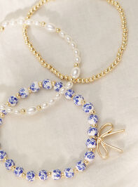 Painted Beads and Bow Bracelet Set - ALTAR'D STATE KIDS