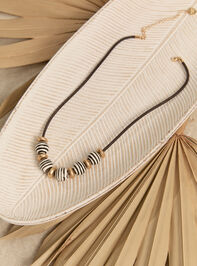 Brynn Striped Bead Necklace Detail 2 - AS Kids