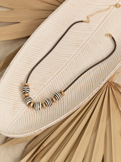 Brynn Striped Bead Necklace - AS Kids