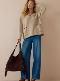 Lorelai V Neck Sweater Detail 3 - AS Kids