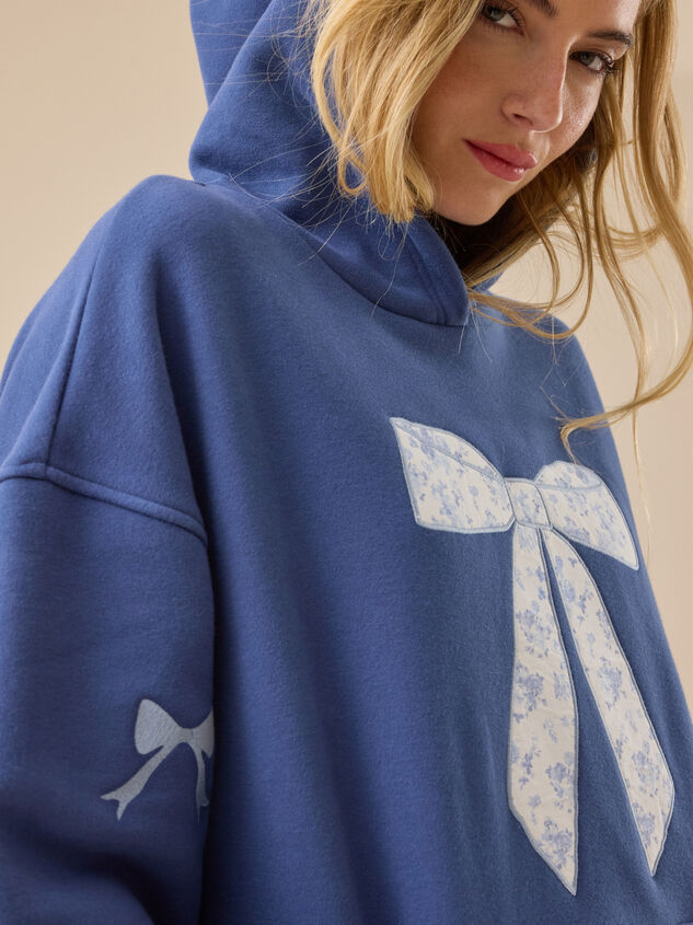 Floral Bow Graphic Hoodie Detail 2 - ALTAR'D STATE KIDS