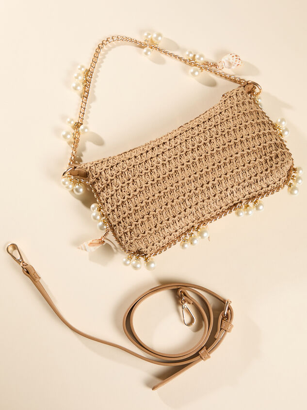 Pearl Chain Raffia Shoulder Bag - ALTAR'D STATE KIDS