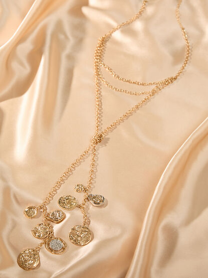 Coin Charm Lariat Necklace - AS Kids