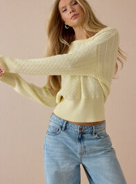 Causey Cable Knit Sweater Detail 5 - AS Kids