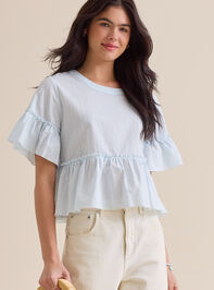 Calista Stripe Peplum Top Detail 2 - ALTAR'D STATE KIDS