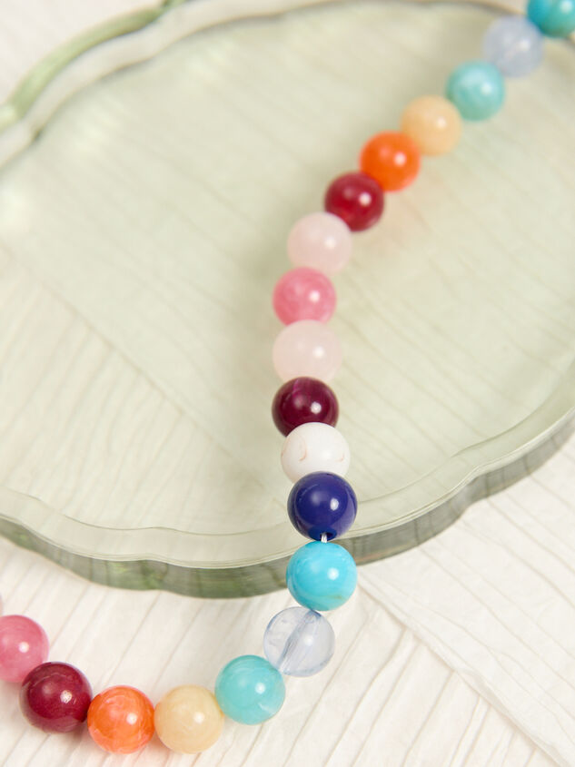 Jess Multicolor Beaded Necklace Detail 2 - AS Kids