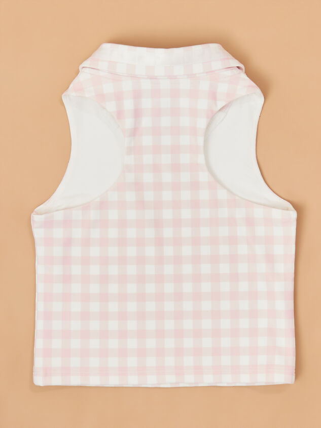 Lena Gingham Polo Tank Detail 4 - ALTAR'D STATE KIDS