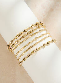 Dainty Gold Bead Bracelet Set - ALTAR'D STATE KIDS