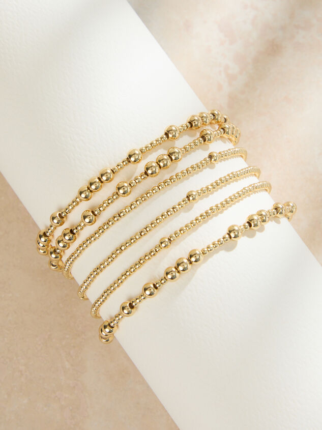 Dainty Gold Bead Bracelet Set - ALTAR'D STATE KIDS