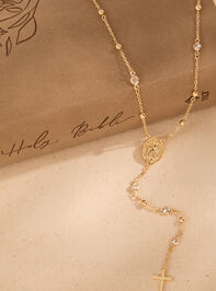 Rosary Cross Dangle Necklace - ALTAR'D STATE KIDS