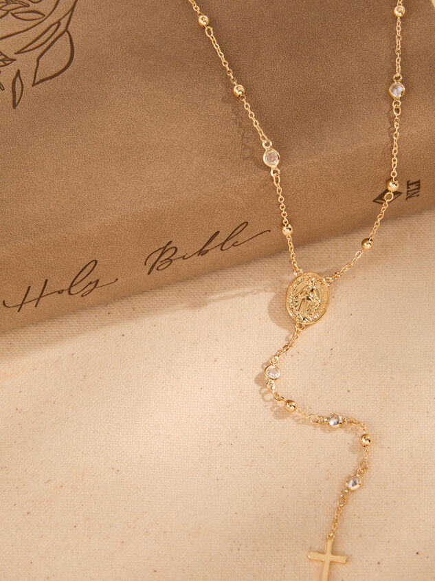 Rosary Cross Dangle Necklace - ALTAR'D STATE KIDS