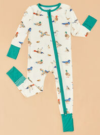 Ducks on the Loose Footless Romper Detail 2 - ALTAR'D STATE KIDS