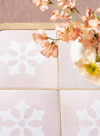 Audrey Wood Side Table Pink and Cream Detail 2 - ALTAR'D STATE KIDS