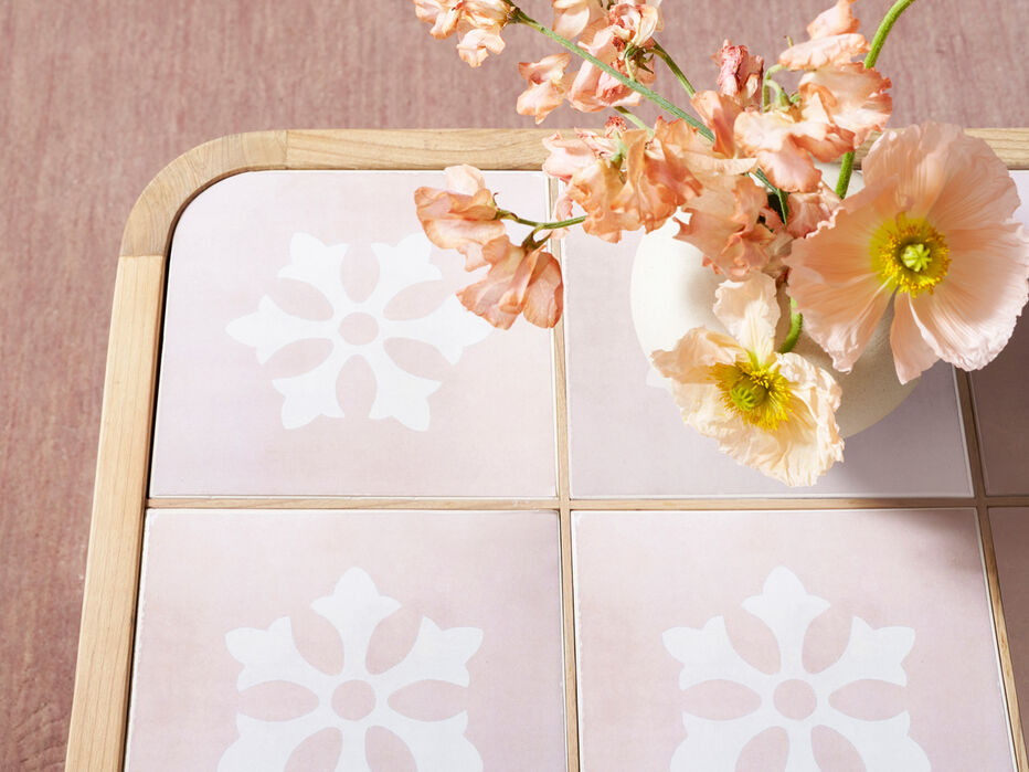 Audrey Wood Side Table Pink and Cream - ALTAR'D STATE KIDS - 