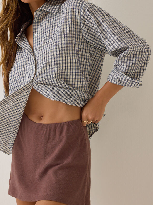 Callie Linen Skort Detail 3 - AS Kids