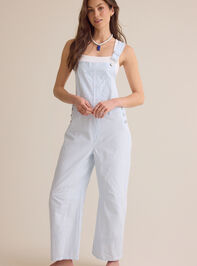Sawyer Striped Barrel Overalls Detail 3 - AS Kids