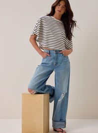 Ophelia Mid Rise Baggy Jean Detail 5 - AS Kids