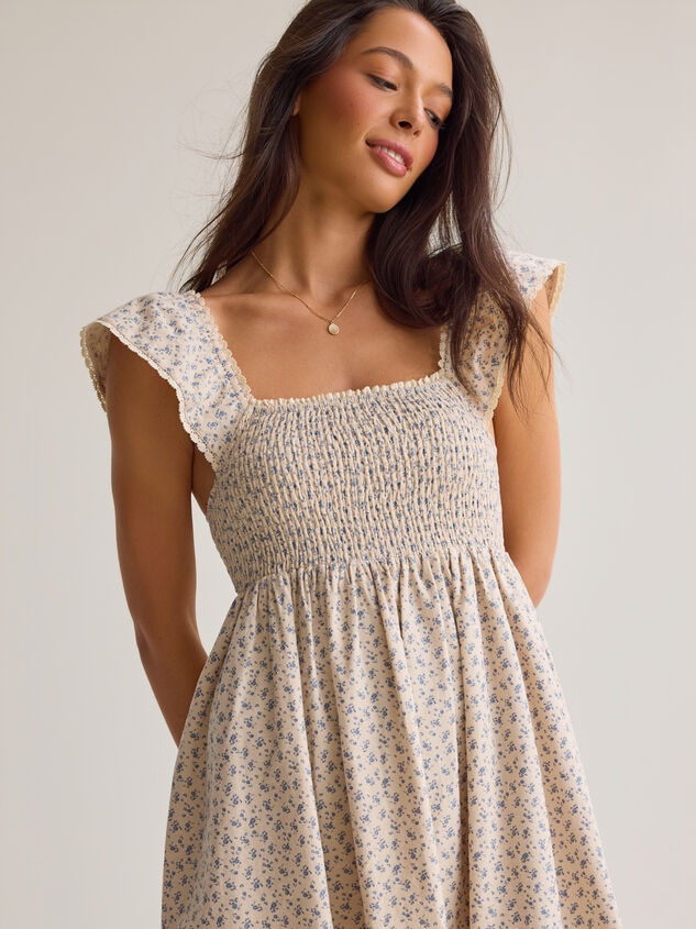 Emmy Floral Mama Dress Detail 3 - AS Kids