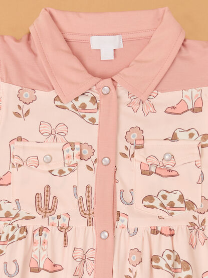 Boots and Bows Dress - AS Kids