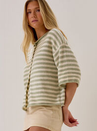 Cassady Striped Cardigan Detail 2 - AS Kids