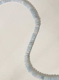 Blue Marbled Beaded Necklace Detail 5 - AS Kids