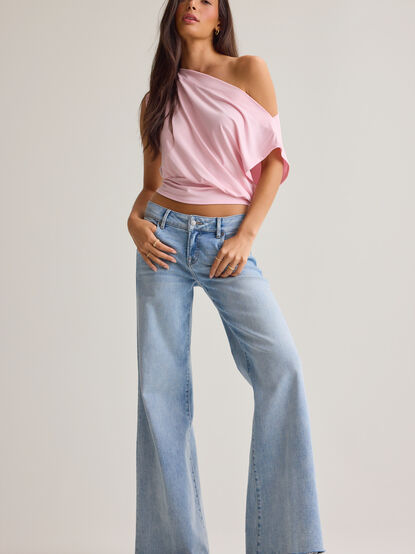 Senna Asymmetrical Neck Top - AS Kids