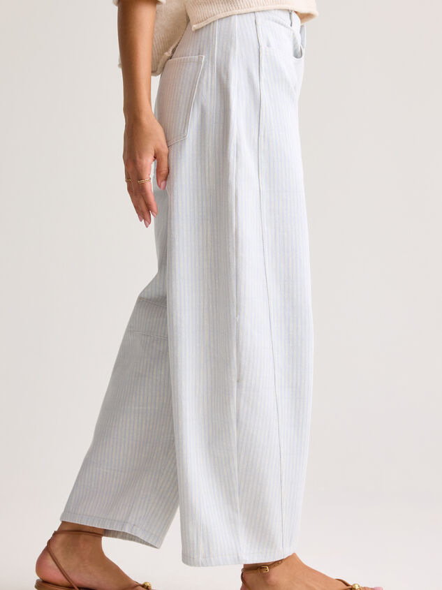 Maren Striped Barrel Pant Detail 4 - AS Kids