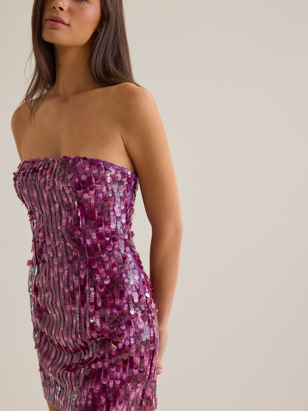 Madi Sequin Mini Dress Detail 2 - AS Kids