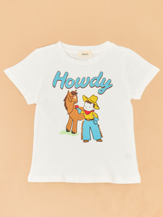 Howdy Cowboy Graphic Tee Detail 2 - ALTAR'D STATE KIDS