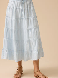 Lucy Striped Linen Skirt Detail 3 - ALTAR'D STATE KIDS