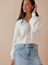 Cosette Lace Pointelle Cardigan - AS Kids