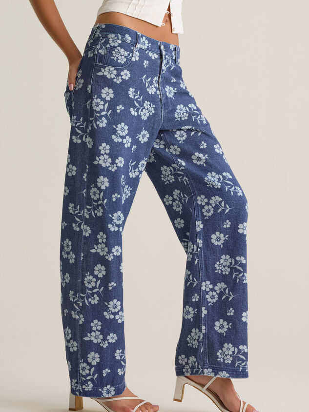 Carrie Floral Boyfriend Jean Detail 3 - AS Kids