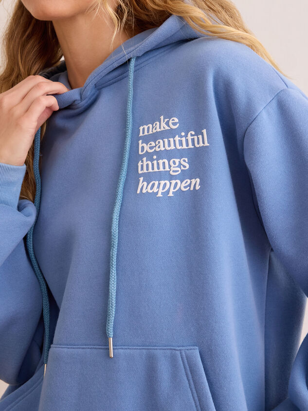 Make Beautiful Things Happen Hoodie Detail 4 - AS Kids