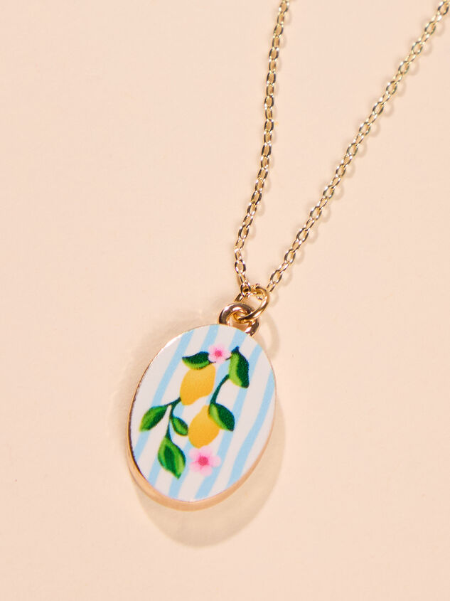 Lemon Charm Necklace Detail 2 - ALTAR'D STATE KIDS