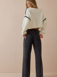Violetta Whipstitch Pullover Sweater Detail 5 - AS Kids