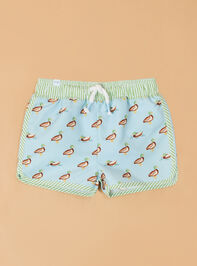 Dexter Duck Swim Trunks by Mudpie - AS Kids