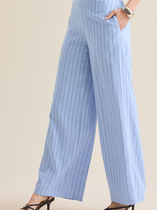 Natalie Striped Linen Pant Detail 4 - ALTAR'D STATE KIDS
